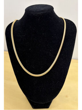 Brook & York Izzy Herringbone Gold Plated Chain Necklace Layering Jewelry